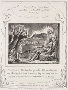 職業書：Pl。 7、そして彼らが目を上げたとき、1825年。 作： William Blake