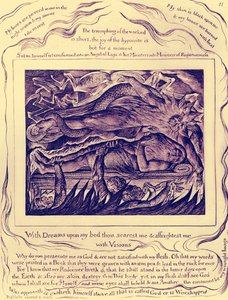 ウィリアム・ブレイクによる「仕事の書」のイラスト 作： William Blake