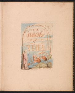 The Book of Thel、プレート2、タイトルページ