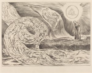 欲望の輪: パオロとフランチェスカ 作： William Blake