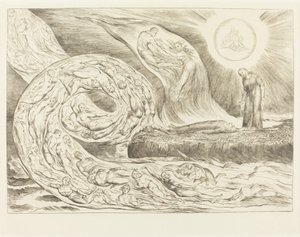 欲望の輪: パオロとフランチェスカ 作： William Blake