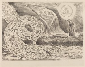 「情欲の輪」：パオロとフランチェスカ 作： William Blake