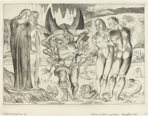 泥棒たちの輪」「六本足の蛇に襲われたアニョーロ・ブルネレスキ」1827年