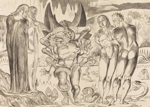 泥棒たちの輪」「六本足の蛇に襲われたアニョーロ・ブルネレスキ」1827年