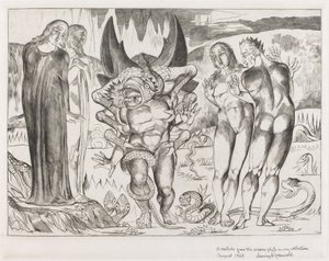 泥棒たちの輪」「六本足の蛇に襲われたアニョーロ・ブルネレスキ」1827年