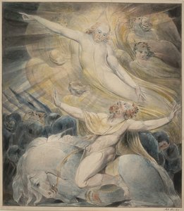 サウルの回心、1800年頃 作： William Blake