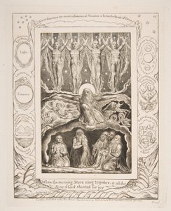 1825年から26年の仕事の本のイラストからの創造。 作： William Blake