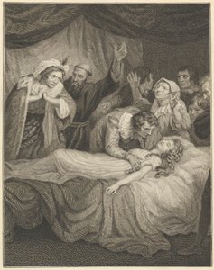 ジュリエットの死 作： William Blake