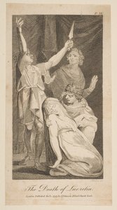 アレン・ニューと公平なローマ史、1797年からのルクレティアの死。 作： William Blake