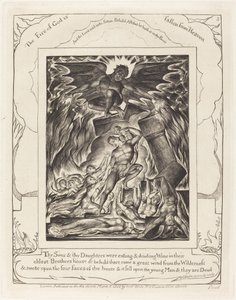 ヨブの息子たちの滅亡 作： William Blake