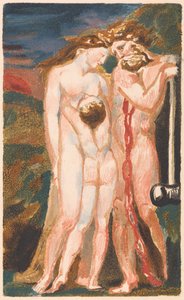 ウリゼンの最初の本、プレート18（ベントレー21） 作： William Blake