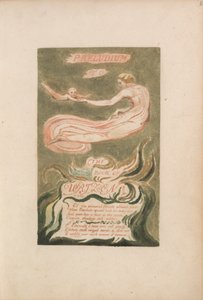 ウリゼンの最初の本、プレート2、ウリゼンの本の前奏曲（ベントレー2） 作： William Blake