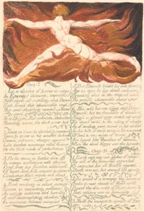 ウリゼンの最初の本、プレート3、第1章。 。 。 。 （ベントレー3） 作： William Blake