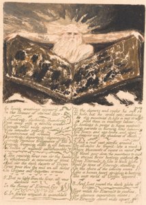 ウリゼンの最初の本、プレート6、生きている創造物に登場します。 。 。 。 （ベントレー5） 作： William Blake