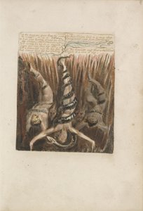 ウリゼンの最初の本、プレート7、「星は地球から離れているので..」 作： William Blake
