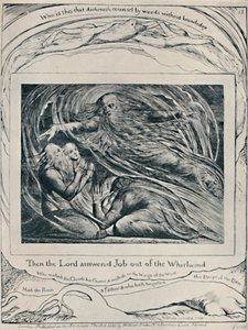 主は旋風からの仕事に答える。ジョブから、c1780-1820、1923 作： William Blake