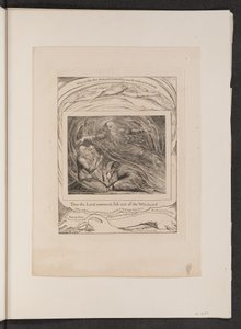 旋風の中からヨブに答える主 作： William Blake