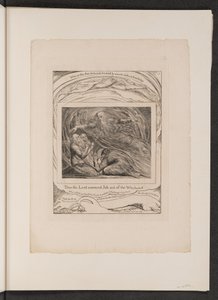 旋風の中からヨブに答える主 作： William Blake