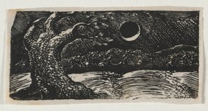 ヴァージルの牧歌、エクローグI：ブラストツリー、1821年。 作： William Blake