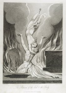 魂と身体の再会、pl.13、ウィリアムブレイク（1757-1827）による「The Grave、A、Poem」のイラスト、Luigi Schiavonetti（1765-1810）による彫刻、1808