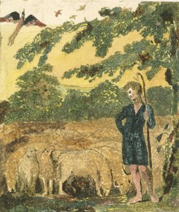 「イノセンスの歌」からの羊飼い 作： William Blake