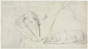 死の思想だけで、恐怖は破壊される、c。 1795年。 作： William Blake