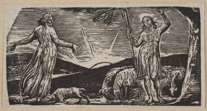 ソーニートンズヴァーギルパストララルズ、1821年作。 作： William Blake