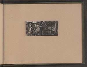 スノットとコリネが一緒に群れを率いる（1821年 作： William Blake