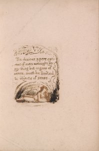 自然の宗教はありません、プレート8、VI欲望と認識。 。 。 。 （ベントレーa9） 作： William Blake