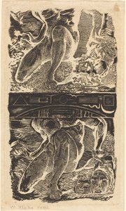 主題不明 天を仰ぎ、明るい空気の中で笑おう1805年頃の作品。 作： William Blake