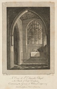 イーストデラム教会のセントエドマンズチャペルの眺め...、1804年。 作： William Blake