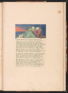 幸せな交尾のアルビオンの娘たちのビジョン、プレート10。 。 。 。 作： William Blake