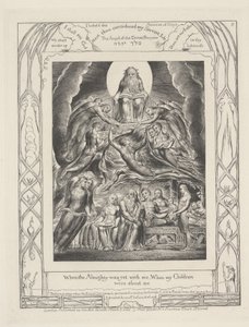 全能の人がまだ私と一緒にいた時、私の子供たちが私の周りにいた時 作： William Blake