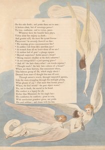 Young&39;s Night Thoughts、41ページ、One Radiant Mark;正義の死の床 作： William Blake