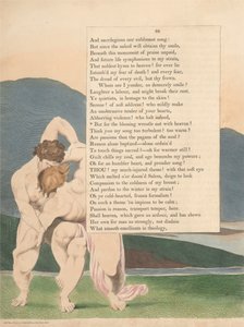 ヤングの夜の考え、88ページ、しかし天国とではなく祝福の格闘のために 作： William Blake