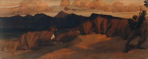 シェリーの遺体が発見されたレッジョ通り付近 作： William Blake Richmond