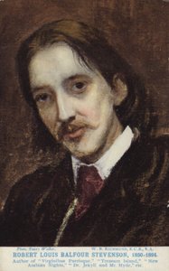 ロバート・ルイス・スティーブンソン（1850-1894）、スコットランドの小説家、詩人、旅行作家 作： William Blake Richmond