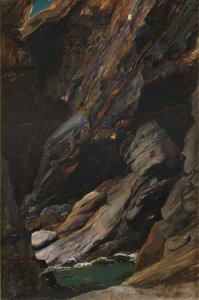 ティンタジェルの岩 作： William Blake Richmond