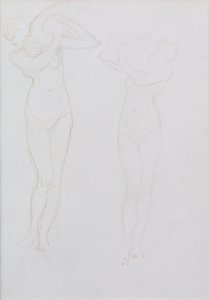 研究（メタルポイント） 作： William Blake Richmond