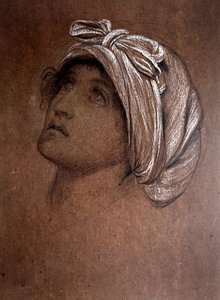 ミリアムの歌」のためのダンサーの頭部の習作 作： William Blake Richmond