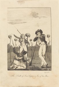Leppar 中尉の頭蓋骨と 6 人の部下 作： William Blake after John Gabriel Stedman