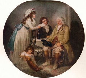 農民が町で結婚した娘を訪ねる、1789年、1915年 作： William Bond