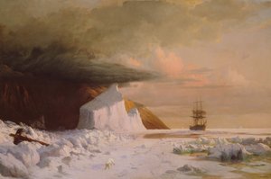 ある北極圏の夏。1871年、メルヴィル湾でのボーリング調査。