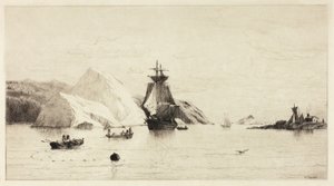 北極圏の海景 作： William Bradford