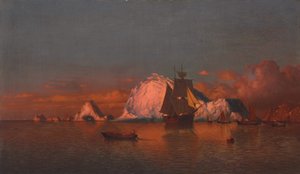 ラブラドール海岸沖の釣り、1880 作： William Bradford