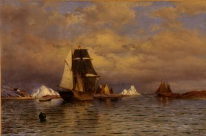 バトルハーバーからの眺め（1877年 作： William Bradford