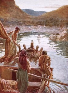 イエスはガリラヤの海でピーターや他の人たちに姿を見せた 作： William Brassey Hole