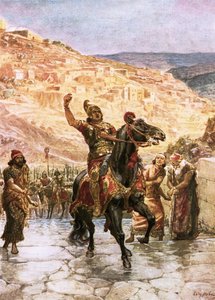 エルサレムの降伏を要求するアッシリアのラブシャケ 作： William Brassey Hole