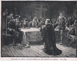 ダーンリーの殺害のモートンを非難するアラン伯爵1581 作： William Brassey Hole