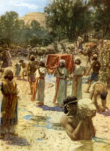 箱舟を握るイスラエルの司祭たち-聖書 作： William Brassey Hole